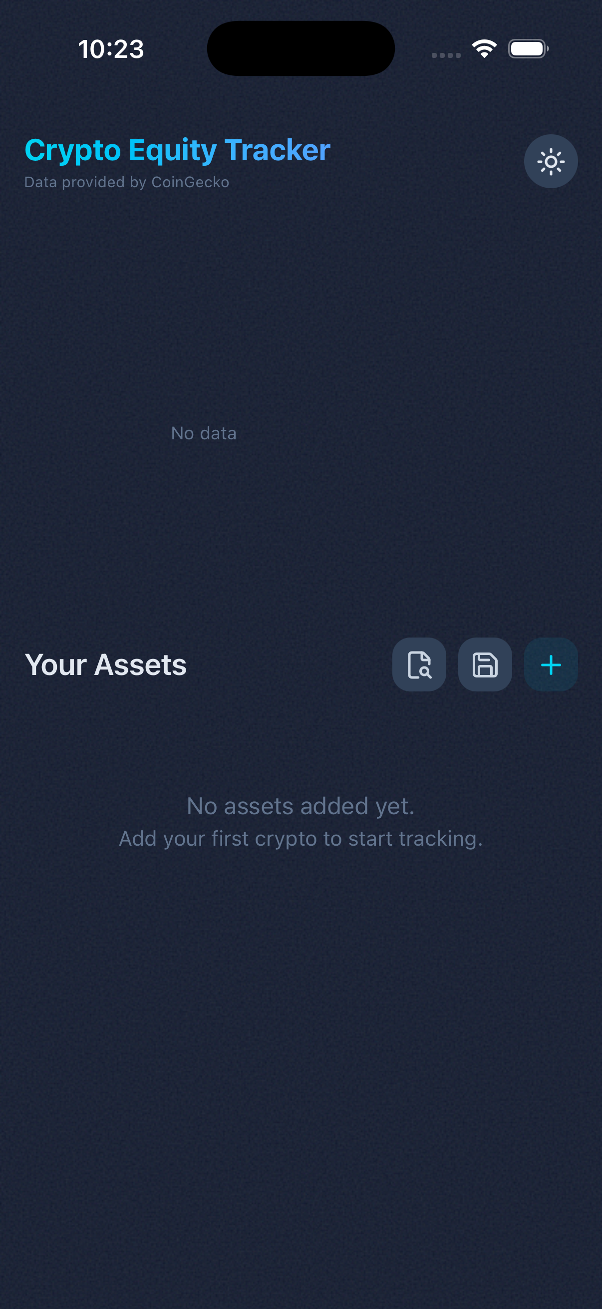 Portfolio overview screenshot